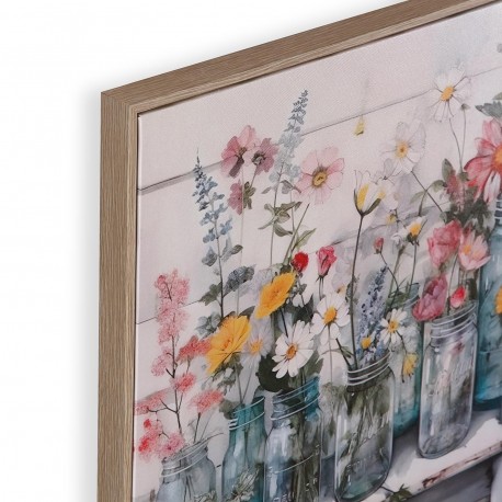 TELA FLORES SILVESTRES 40X40